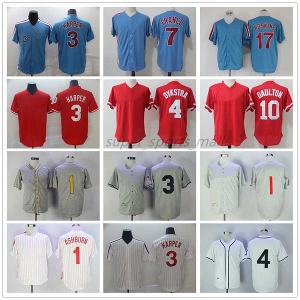 man women youth mitchell and ness baseball jersey vintage 1 richie ashburn 4 scott kingery 3 bryce harper 7 maikel franco 10 darren daulton, Blue;black
man women youth mitchell and ness baseball jersey vintage 1 richie ashburn 4 scott kingery 3 bryce harper 7 maikel franco 10 darren daulton, Blue;black