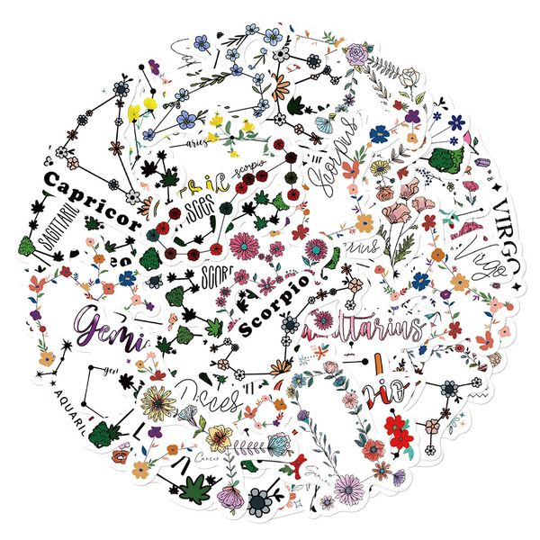 50pcs/pack skateboard stickers constellation flowers for car lapipad bicycle motorcycle helmet ps4 phone kids toys diy decals pvc suitcase s
50pcs/pack skateboard stickers constellation flowers for car lapipad bicycle motorcycle helmet ps4 phone kids toys diy decals pvc suitcase s