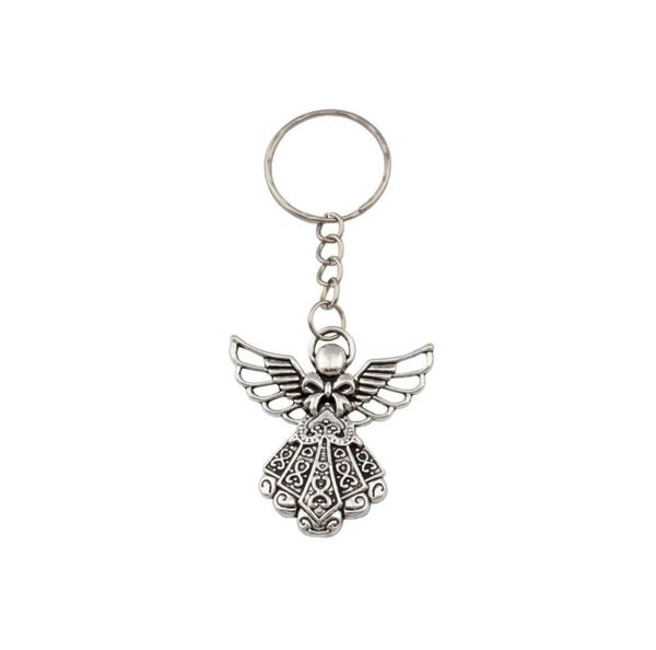 30pcs antique silver alloy angel band chain key ring travel protection diy jewelry1970917
30pcs antique silver alloy angel band chain key ring travel protection diy jewelry1970917
