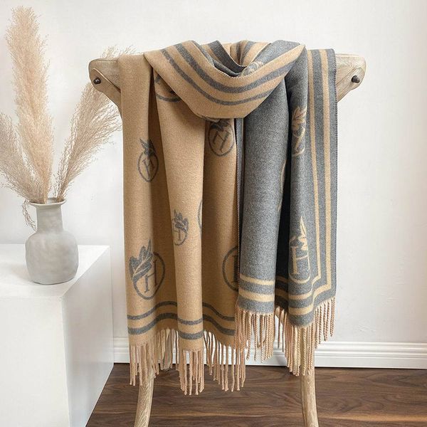 scarves warm thick cashmere scarf winter letter style women brand elegant pashmina shawl 12 colors 221119, Blue;gray
scarves warm thick cashmere scarf winter letter style women brand elegant pashmina shawl 12 colors 221119, Blue;gray