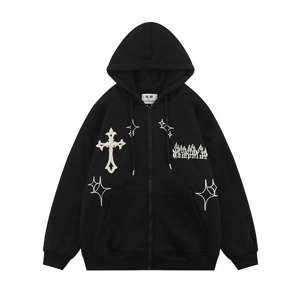 men's hoodies sweatshirts gothic letters print oversized zip up hoodie autumn winter streetwear long sleeve cotton jackets 221119, Black
men's hoodies sweatshirts gothic letters print oversized zip up hoodie autumn winter streetwear long sleeve cotton jackets 221119, Black