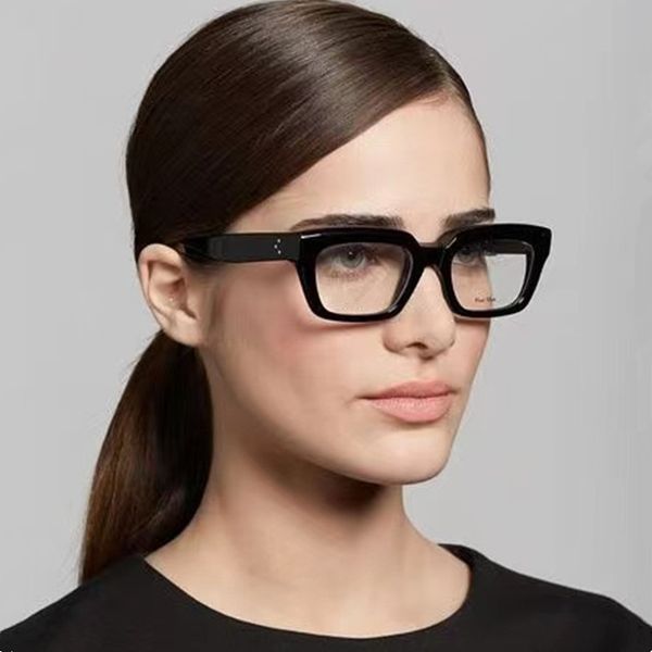 stylish desi sunglasses frames for women 56-22-145 concise square italy plank fullrim eyeglasses rivet decorated leg for prescription eyewea, Black
stylish desi sunglasses frames for women 56-22-145 concise square italy plank fullrim eyeglasses rivet decorated leg for prescription eyewea, Black
