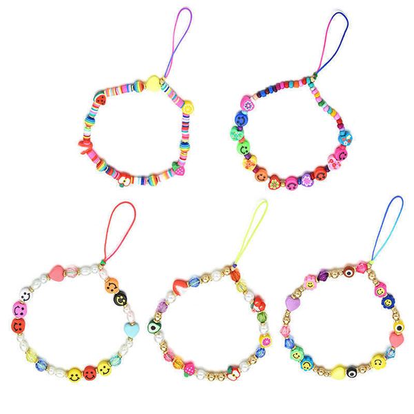 pop 5-piece smiling face fruit flower bracelet rainbow acrylic polymer clay pearl, Black
pop 5-piece smiling face fruit flower bracelet rainbow acrylic polymer clay pearl, Black