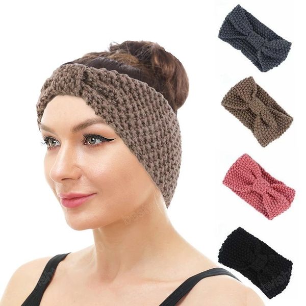 women headband winter knitted elastic headbands knitting woolen hairband crochet bow wide turban hair accessories, Silver
women headband winter knitted elastic headbands knitting woolen hairband crochet bow wide turban hair accessories, Silver