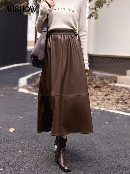 skirts mishow autumn women's leather skirt hepburn solid female elastic high waist slim a-line office lady midi mxb31b0425 221119, Black
skirts mishow autumn women's leather skirt hepburn solid female elastic high waist slim a-line office lady midi mxb31b0425 221119, Black