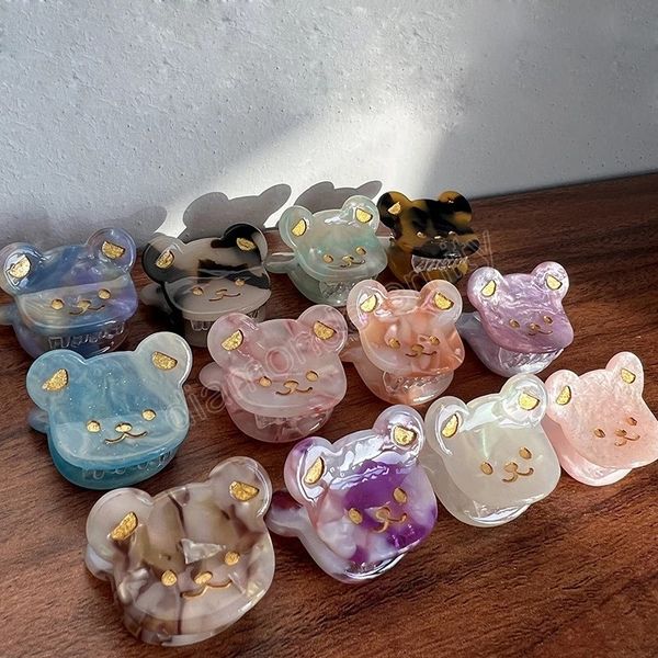 small colorful acetate hair claws for women girls cartoon bear clamps hairpins crab hairclip kids cute hair accessories gift, Slivery;golden
small colorful acetate hair claws for women girls cartoon bear clamps hairpins crab hairclip kids cute hair accessories gift, Slivery;golden