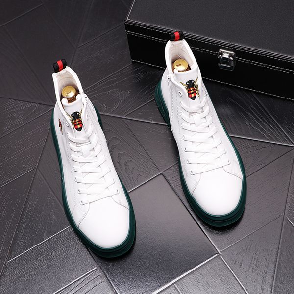 small white shoes embroidered ankle boots fashionable four seasons boys high-casual board shoes new thick bottom within the high, Black
small white shoes embroidered ankle boots fashionable four seasons boys high-casual board shoes new thick bottom within the high, Black