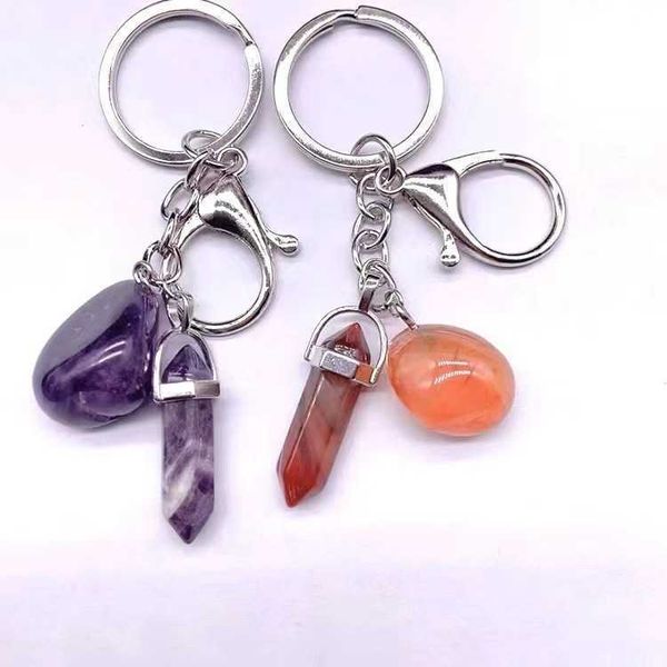 creative natural stone keychain hexagonal column random stone combination key chain car hanging diy jewelry, Slivery;golden
creative natural stone keychain hexagonal column random stone combination key chain car hanging diy jewelry, Slivery;golden