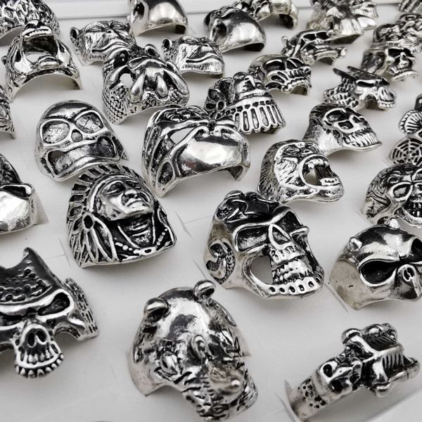 skull rings for men wholesale bulk biker punk jewelry 20 pieces lot, Silver
skull rings for men wholesale bulk biker punk jewelry 20 pieces lot, Silver