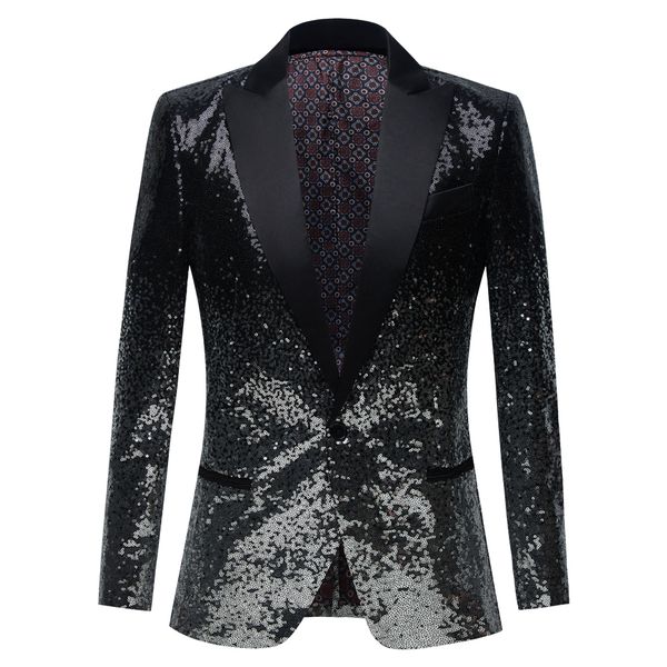 men's suits blazers black sequin one button shawl collar suit jacket bling glitter nightclub prom dj blazer stage clothes for singers 2, White;black
men's suits blazers black sequin one button shawl collar suit jacket bling glitter nightclub prom dj blazer stage clothes for singers 2, White;black