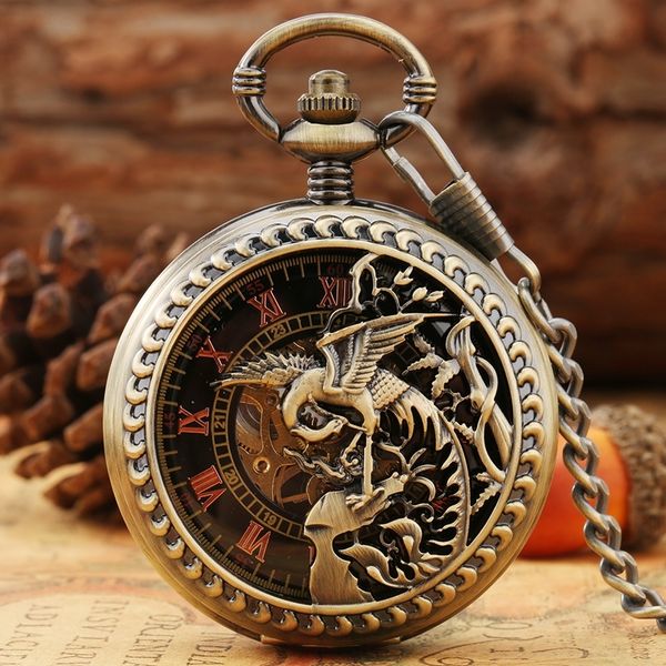 pocket watches retro bronze phoenix carving hollow cover double open case mechanical hand winding fob chain for men women 221121, Slivery;golden
pocket watches retro bronze phoenix carving hollow cover double open case mechanical hand winding fob chain for men women 221121, Slivery;golden