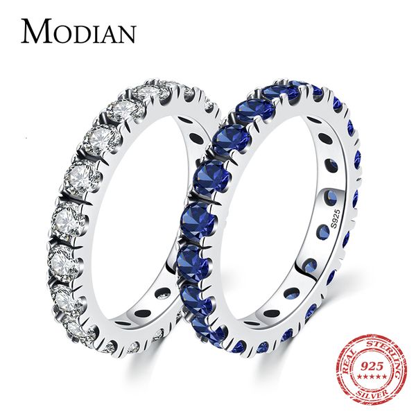wedding rings modian luxury sparkling blue cubic zirconia ring 925 sterling silver classic stackable finger for women statement jewelry 2211, Slivery;golden
wedding rings modian luxury sparkling blue cubic zirconia ring 925 sterling silver classic stackable finger for women statement jewelry 2211, Slivery;golden