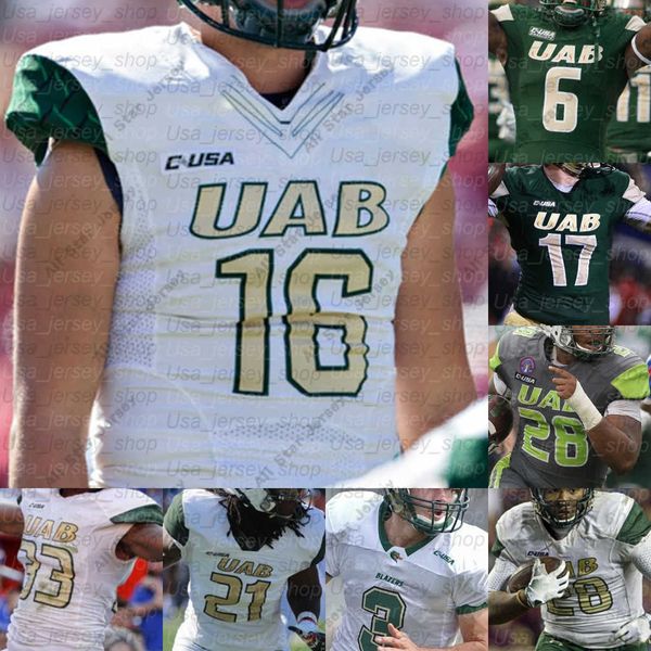american college football wear custom uab alabama birmingham blazers college football jerseys tyler johnston iii austin watkins dylan hopkin, Black
american college football wear custom uab alabama birmingham blazers college football jerseys tyler johnston iii austin watkins dylan hopkin, Black