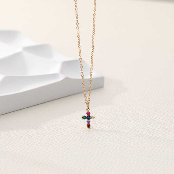 strands strings henai colorful zirconium cross necklace women ins advanced commuter zircon collar chain, Black
strands strings henai colorful zirconium cross necklace women ins advanced commuter zircon collar chain, Black