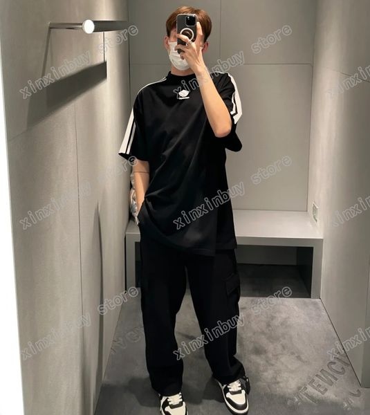 xinxinbuy men designer tee t shirt paris chest letter embroidery sleeve stripe short sleeve cotton women white black red xs-2xl, Black;brown
xinxinbuy men designer tee t shirt paris chest letter embroidery sleeve stripe short sleeve cotton women white black red xs-2xl, Black;brown
