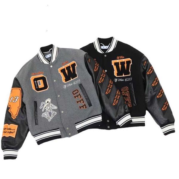2022-early-spring-new-ow-skull-decal-wool-tweed-splicing-leather-sleeve-heavy-industry-embroidery-jacket-batch-, Black;brown
2022-early-spring-new-ow-skull-decal-wool-tweed-splicing-leather-sleeve-heavy-industry-embroidery-jacket-batch-, Black;brown