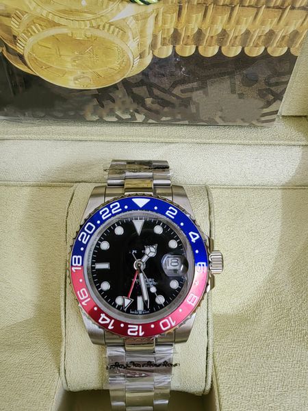 mens watches automatic mechanical 40mm watch 904l stainless steel blue red ceramic sapphire glass super luminous wristwatches montre de luxe, Slivery;brown
mens watches automatic mechanical 40mm watch 904l stainless steel blue red ceramic sapphire glass super luminous wristwatches montre de luxe, Slivery;brown