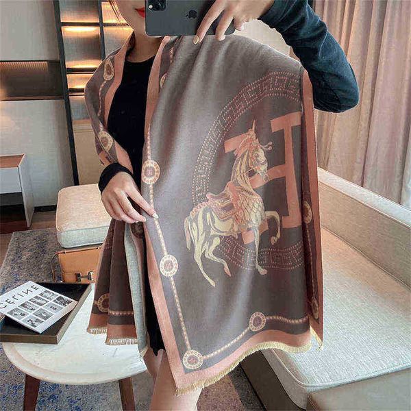 scarves scarf female autumn winter new horse h jacquard imitation cashmere warm and long shawl net red live broadcast, Blue;gray
scarves scarf female autumn winter new horse h jacquard imitation cashmere warm and long shawl net red live broadcast, Blue;gray
