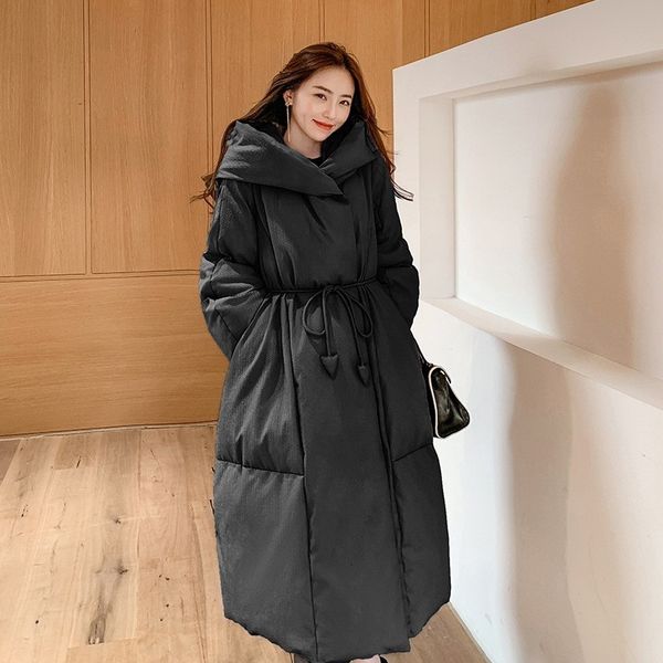 women's down parkas winter warm thicken long jacket fashion loose type puffer female with hooded plus size overcoat oversize 221121, Black
women's down parkas winter warm thicken long jacket fashion loose type puffer female with hooded plus size overcoat oversize 221121, Black