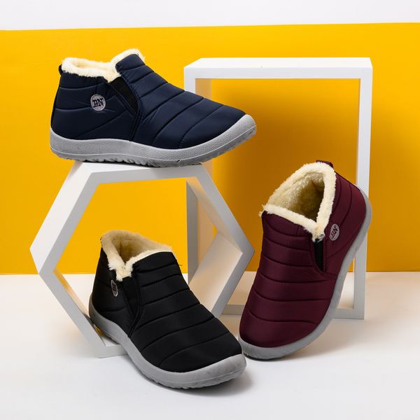 boots waterproof warm fur men winter shoes outdoor snow slip on for flat 's sneaker plush footwear work 221121, Black
boots waterproof warm fur men winter shoes outdoor snow slip on for flat 's sneaker plush footwear work 221121, Black
