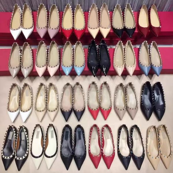luxurys women's flat shoes rivets dress shoes single shoe pointed toe slingback classics designer leather ladies fashion wedding loafer, Black
luxurys women's flat shoes rivets dress shoes single shoe pointed toe slingback classics designer leather ladies fashion wedding loafer, Black