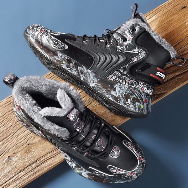 boots winter men's plush warm sneakers men shoes microfiber waterproof non-slip fashion outdoor ankle snow for male 221121, Black
boots winter men's plush warm sneakers men shoes microfiber waterproof non-slip fashion outdoor ankle snow for male 221121, Black