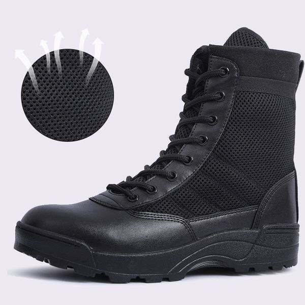 boots breathable mesh tactical military men outdoor lightweight hiking desert combat army work shoes 221121, Black
boots breathable mesh tactical military men outdoor lightweight hiking desert combat army work shoes 221121, Black