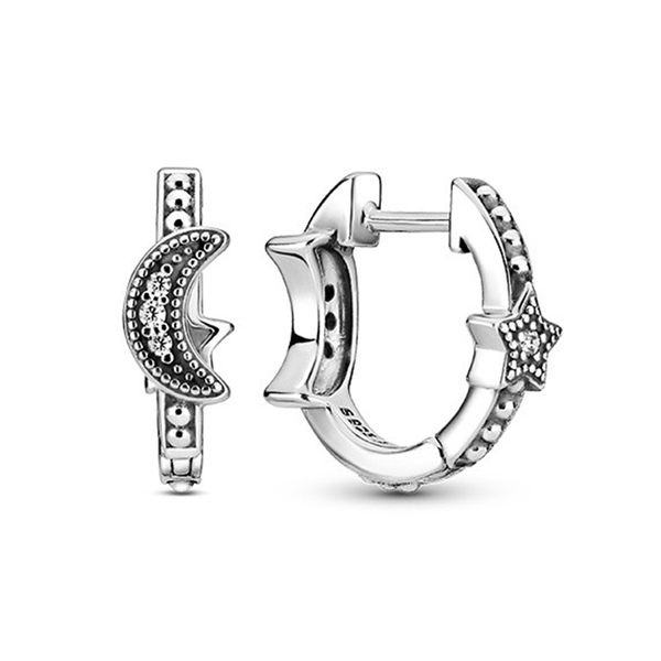 crescent moon stars beaded hoop earring 925 sterling silver original box for pandora jewelry women girls wedding party gift stud earrings se, Golden;silver
crescent moon stars beaded hoop earring 925 sterling silver original box for pandora jewelry women girls wedding party gift stud earrings se, Golden;silver