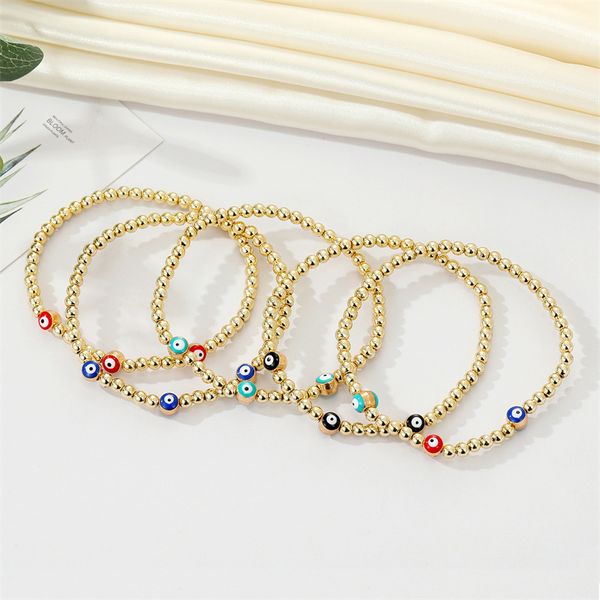 blue evil eye bracelet turkey eyes wish handmade women's golden bead bangle elastic bracelets jewelry, Golden;silver
blue evil eye bracelet turkey eyes wish handmade women's golden bead bangle elastic bracelets jewelry, Golden;silver