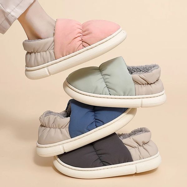 slippers women winter boots warm down shoes keep thick platform couple men's home for soft cozy ladies 221119, Black
slippers women winter boots warm down shoes keep thick platform couple men's home for soft cozy ladies 221119, Black