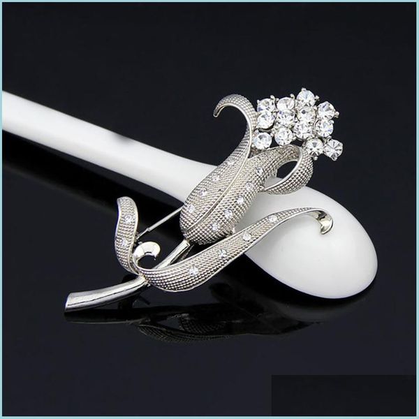 pins brooches diamond flower brooch pin business suit formal dress cor rhinestone brooches for women men fashion jewelry drop d dhclm, Gray
pins brooches diamond flower brooch pin business suit formal dress cor rhinestone brooches for women men fashion jewelry drop d dhclm, Gray
