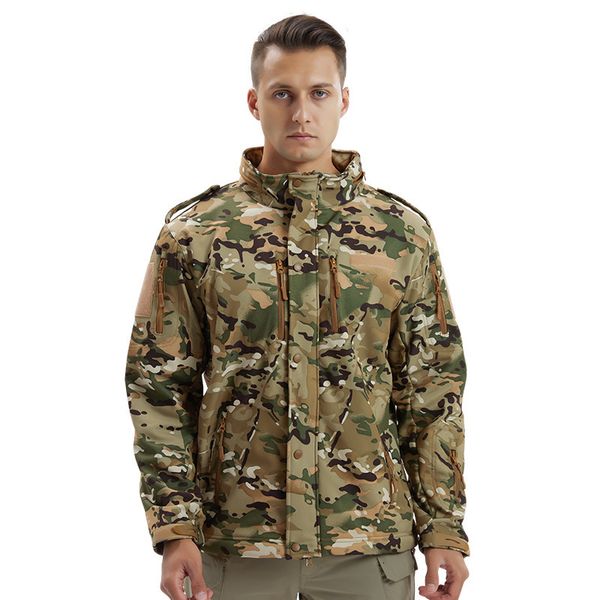men's jackets men's military outdoor sports camouflage waterproof jacket autumn and winter warm tactical fleece jacket 221121, Black;brown
men's jackets men's military outdoor sports camouflage waterproof jacket autumn and winter warm tactical fleece jacket 221121, Black;brown