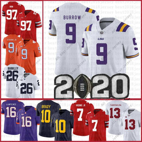 lsu tigers jersey burrow clemson joe 16 trevor lawrence 9 travis etienne jr. ncaa american football jerseys tom brady men's white, Black
lsu tigers jersey burrow clemson joe 16 trevor lawrence 9 travis etienne jr. ncaa american football jerseys tom brady men's white, Black