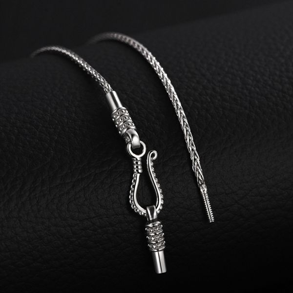 chokers zabra s925 silver 1mm fashion braided weave hemp rope chain creative buckle detachable simple man and woman necklace 221121, Golden;silver
chokers zabra s925 silver 1mm fashion braided weave hemp rope chain creative buckle detachable simple man and woman necklace 221121, Golden;silver