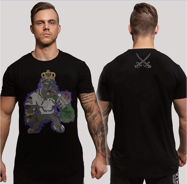 handsome rhinestone t shirt mens luxury design tees streetwear fashion for young men, White;black
handsome rhinestone t shirt mens luxury design tees streetwear fashion for young men, White;black