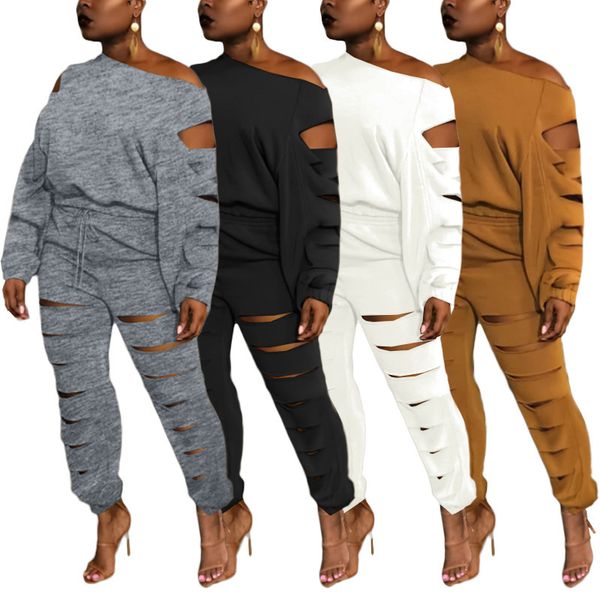 womens two piece pants women sets autumn winter solid one shoulder long sleeve 2 pieces set casual sporty outfits 221121, White
womens two piece pants women sets autumn winter solid one shoulder long sleeve 2 pieces set casual sporty outfits 221121, White