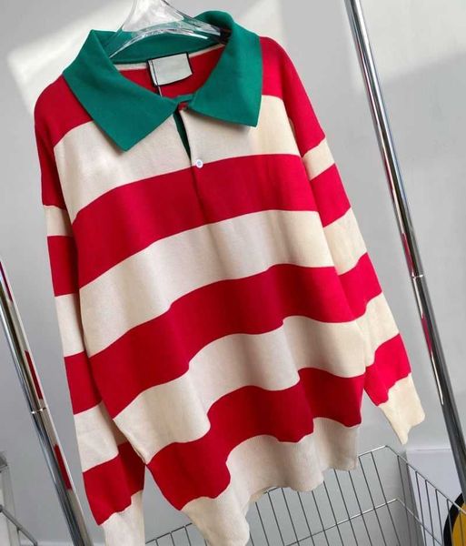 designer mens sweater luxurys women clothing apparel double letters embroidery polo neck stripes patchwork loose long sleeve couples, White;black
designer mens sweater luxurys women clothing apparel double letters embroidery polo neck stripes patchwork loose long sleeve couples, White;black