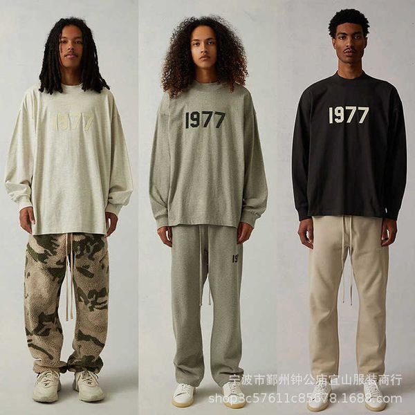 mens hoodies essentialss fashion woman's sweatshirt 2022ss long sleeve t-shirt 1977 flocked double thread fashion print loose casual lu, Black
mens hoodies essentialss fashion woman's sweatshirt 2022ss long sleeve t-shirt 1977 flocked double thread fashion print loose casual lu, Black