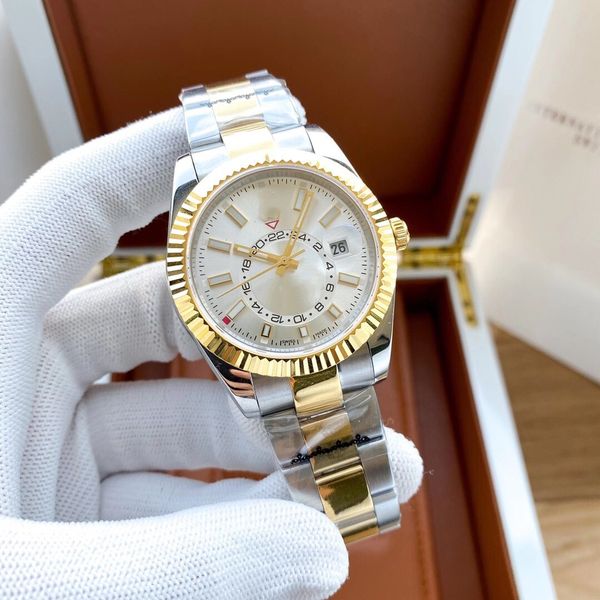 mens designer watch oyster perpetual mechanical movement 904l stainless steel watchband sapphire glass wristwatches daily life waterproof sp, Slivery;brown
mens designer watch oyster perpetual mechanical movement 904l stainless steel watchband sapphire glass wristwatches daily life waterproof sp, Slivery;brown