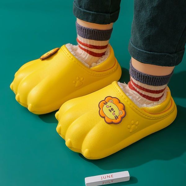 slipper winter warm slippers kids waterproof bear paw cotton shoes babi slip on loafers multi colors baby girls boys fur 221121, Black;grey
slipper winter warm slippers kids waterproof bear paw cotton shoes babi slip on loafers multi colors baby girls boys fur 221121, Black;grey