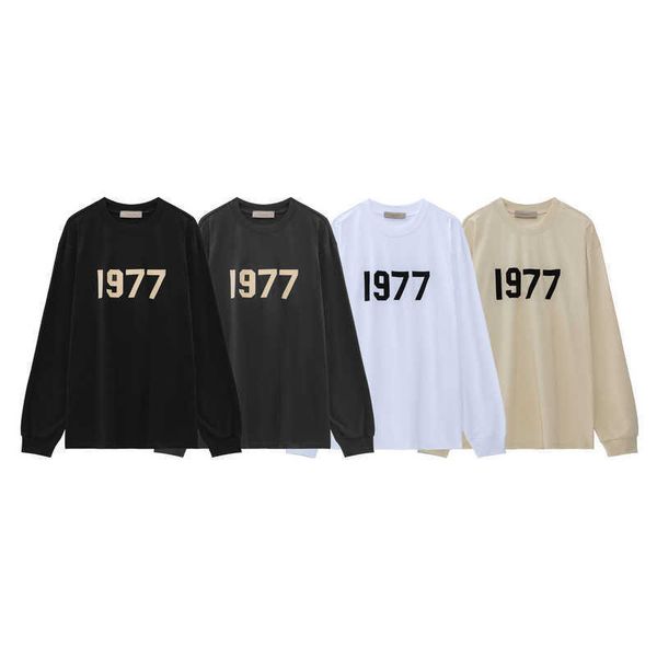mens hoodies essentialss fashion woman's sweatshirt fear god season flocking 1977 long sleeve t-shirt loose casual luxury shirts, Black
mens hoodies essentialss fashion woman's sweatshirt fear god season flocking 1977 long sleeve t-shirt loose casual luxury shirts, Black