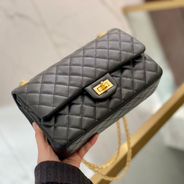 vintage 2.55 classic mademoiselle lock flap bags aged silver/gold metal hardware chain crossbody shoulder handbags multi pochette clutch pur
vintage 2.55 classic mademoiselle lock flap bags aged silver/gold metal hardware chain crossbody shoulder handbags multi pochette clutch pur