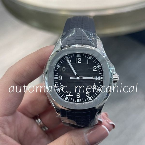 fashion men's temperament watch 40mm rubber hand strap black aquarium dial automatic movement mechanical sapphire quality glass wristwa, Slivery;brown
fashion men's temperament watch 40mm rubber hand strap black aquarium dial automatic movement mechanical sapphire quality glass wristwa, Slivery;brown