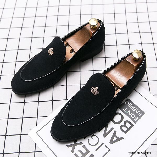 dress shoes luxury designer pointed suede metal crown oxford for mens formal wedding prom homecoming sapatos tenis masculino 221121, Black
dress shoes luxury designer pointed suede metal crown oxford for mens formal wedding prom homecoming sapatos tenis masculino 221121, Black