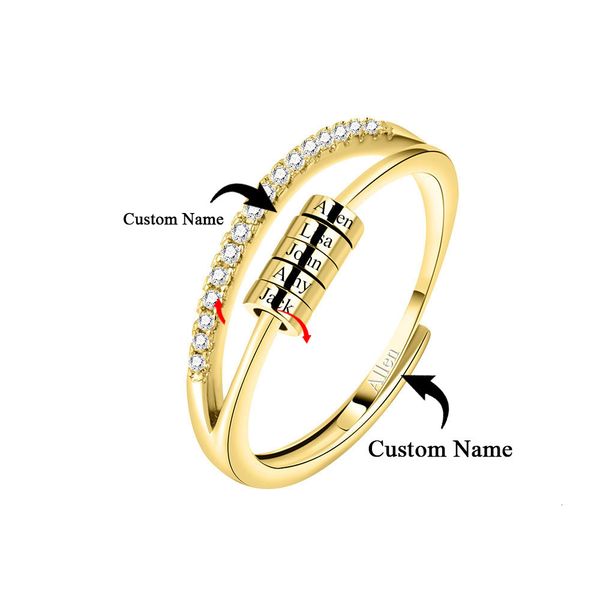 wedding rings adjustable anxiety custom name 925 silver relieve fidget spinner beads meditation for women customized jewelry 221121, Slivery;golden
wedding rings adjustable anxiety custom name 925 silver relieve fidget spinner beads meditation for women customized jewelry 221121, Slivery;golden