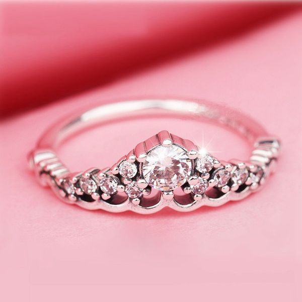 925 sterling silver fairytale tiara with clear stones ring fit pandora charm jewelry engagement wedding lovers fashion ring for women
925 sterling silver fairytale tiara with clear stones ring fit pandora charm jewelry engagement wedding lovers fashion ring for women
