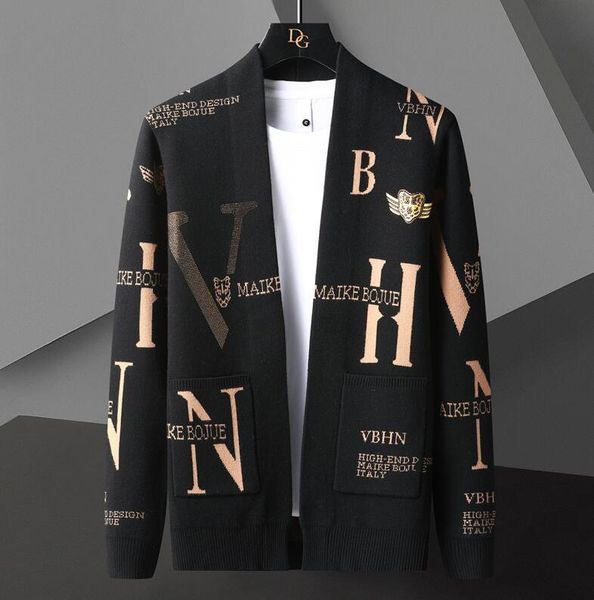 men's sweaters 2022 luxury rhinestone cardigan sweater men clothing hombre botone outwear sweater drill letter printed jacket, White;black
men's sweaters 2022 luxury rhinestone cardigan sweater men clothing hombre botone outwear sweater drill letter printed jacket, White;black
