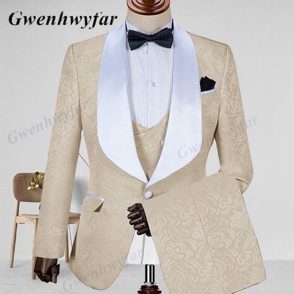 mens suits blazers gwenhwyfar jacquard champagne men suit shawl lapel slim fit jacketvestpants for wedding groom business man party tuxedos, White;black
mens suits blazers gwenhwyfar jacquard champagne men suit shawl lapel slim fit jacketvestpants for wedding groom business man party tuxedos, White;black