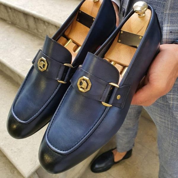 dress shoes men loafers blue brown metal decoration fashion business classic slip-on for with 221119, Black
dress shoes men loafers blue brown metal decoration fashion business classic slip-on for with 221119, Black