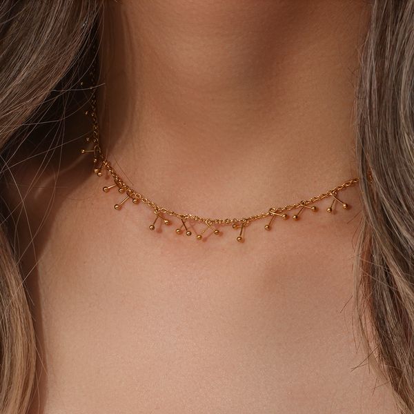 chokers ladies dainty elegant small cherry charm thin gold chain necklaces waterproof stainless steel choker necklace for woman 221121, Golden;silver
chokers ladies dainty elegant small cherry charm thin gold chain necklaces waterproof stainless steel choker necklace for woman 221121, Golden;silver
